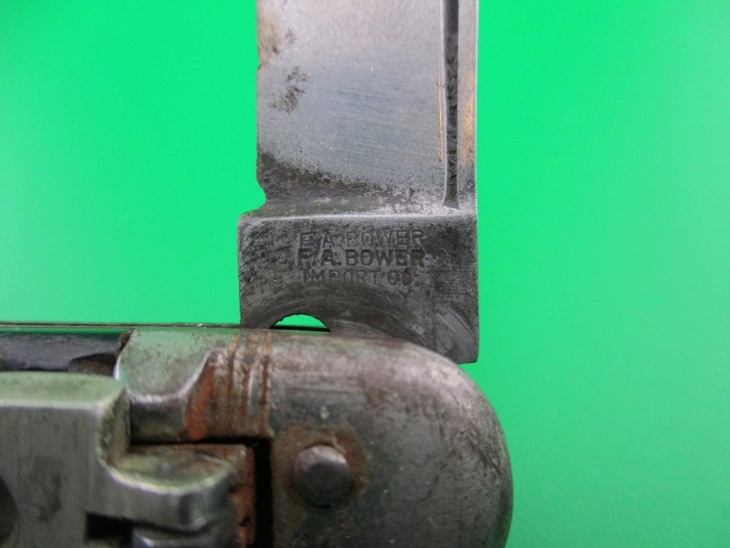 z F.A. BOWER 10cm German Springer bone lever automatic knife