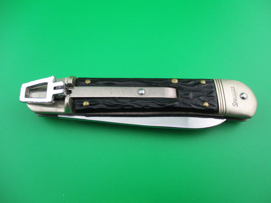 z Bonsa German 10cm Vintage jigged bone Lever automatic knife