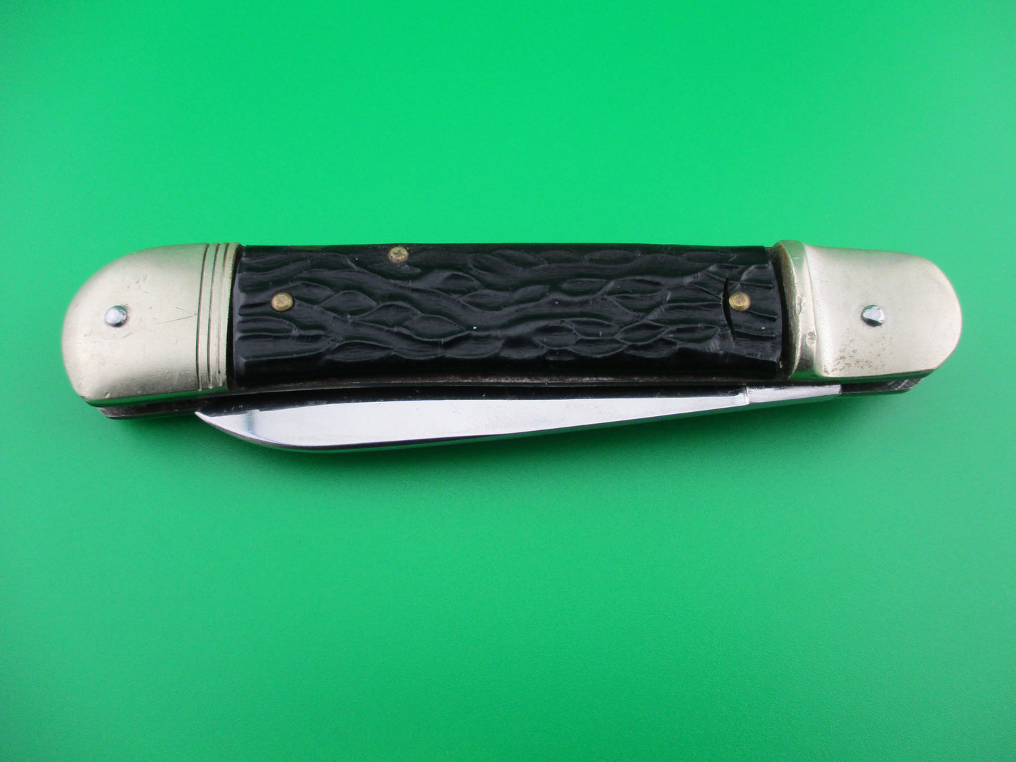 z Bonsa German 10cm Vintage jigged bone Lever automatic knife