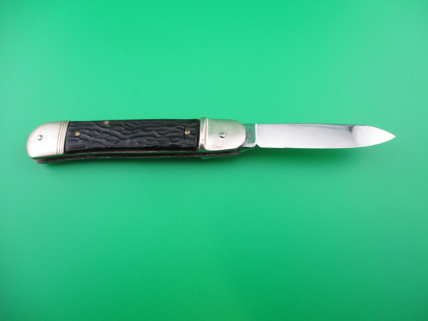 z Bonsa German 10cm Vintage jigged bone Lever automatic knife