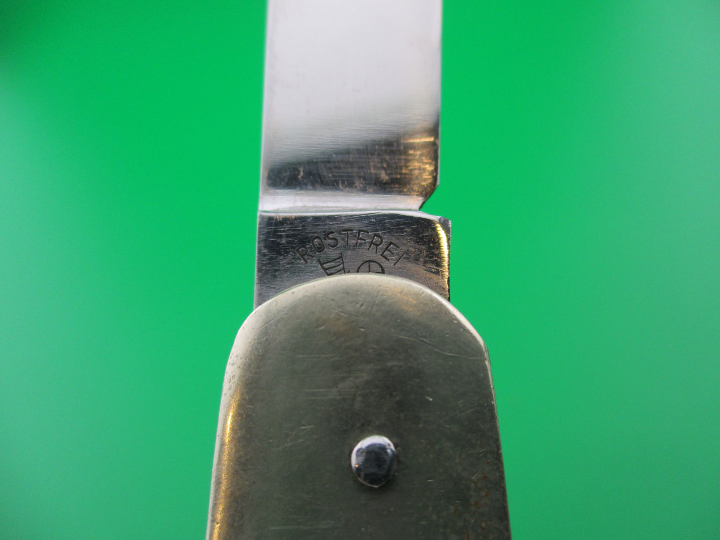 z Bonsa German 10cm Vintage jigged bone Lever automatic knife