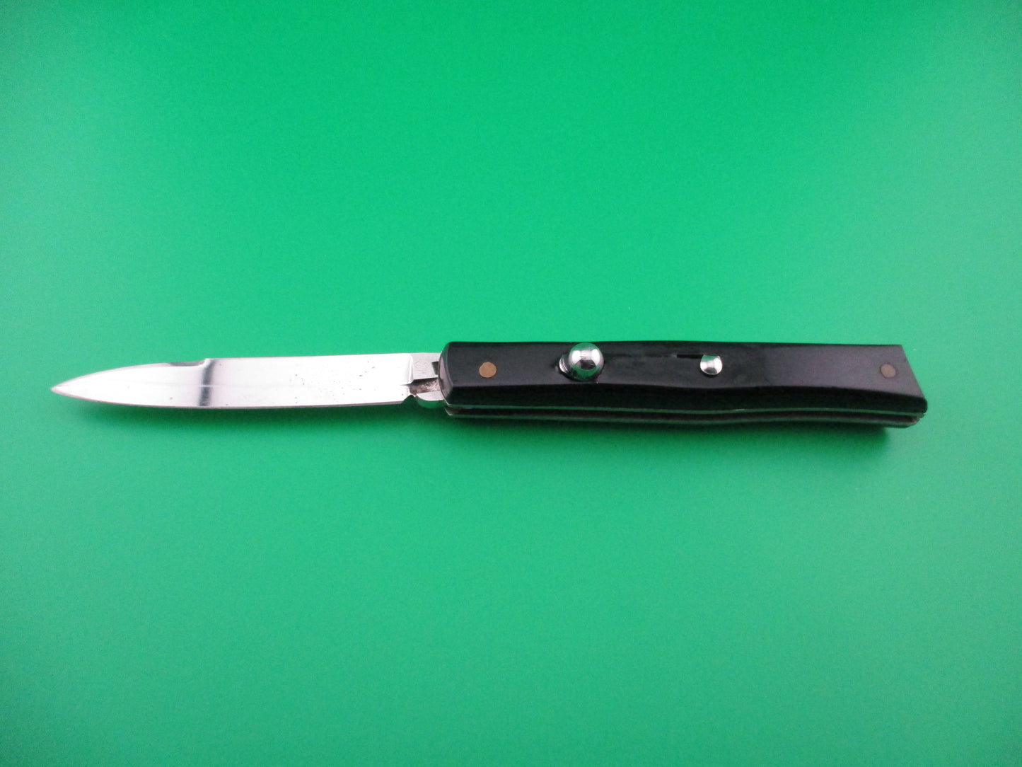 z INOX ITALY 19cm Italian Black Coilspring switchblade knife