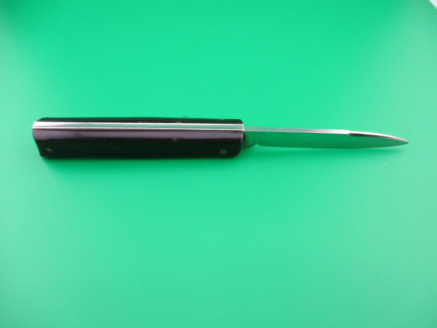 z INOX ITALY 19cm Italian Black Coilspring switchblade knife