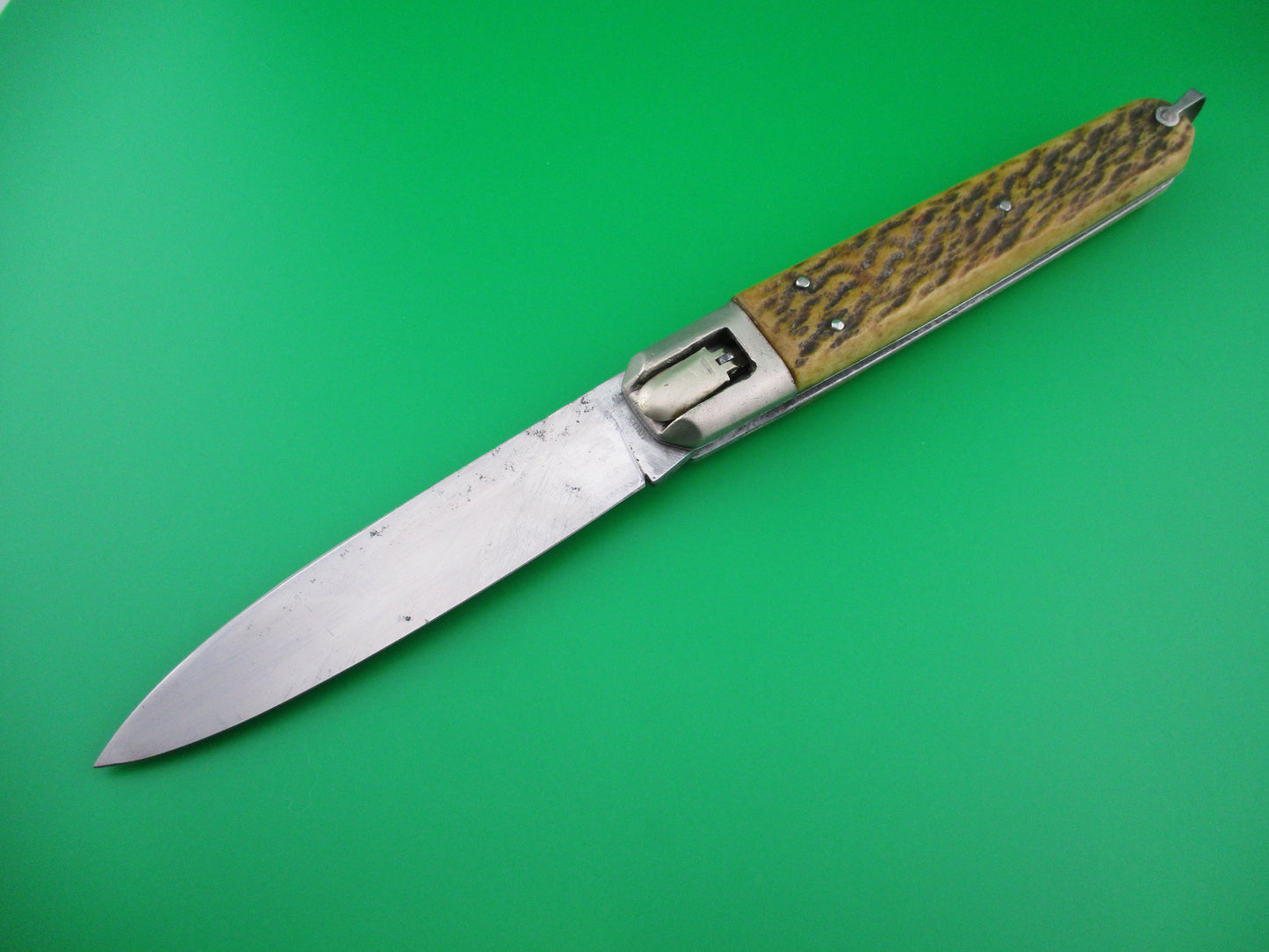 z INOX 27cm Large French Bone Coffin lever automatic knife