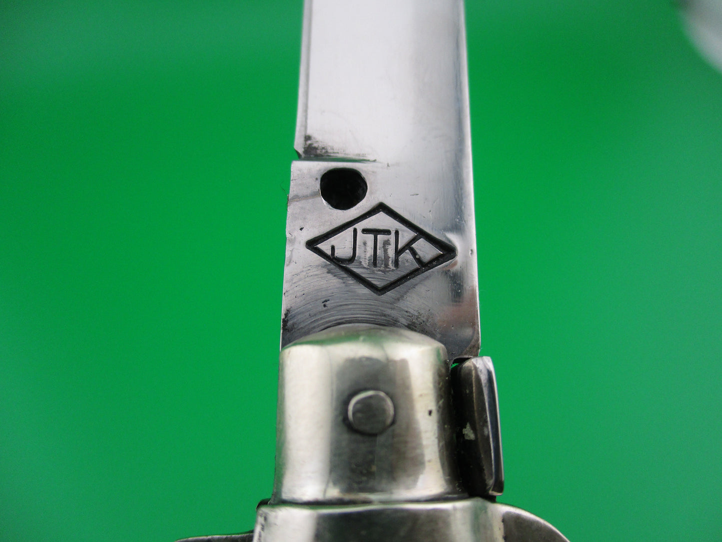 z JTK Small Frosolone Flatguard Custom automatic knife