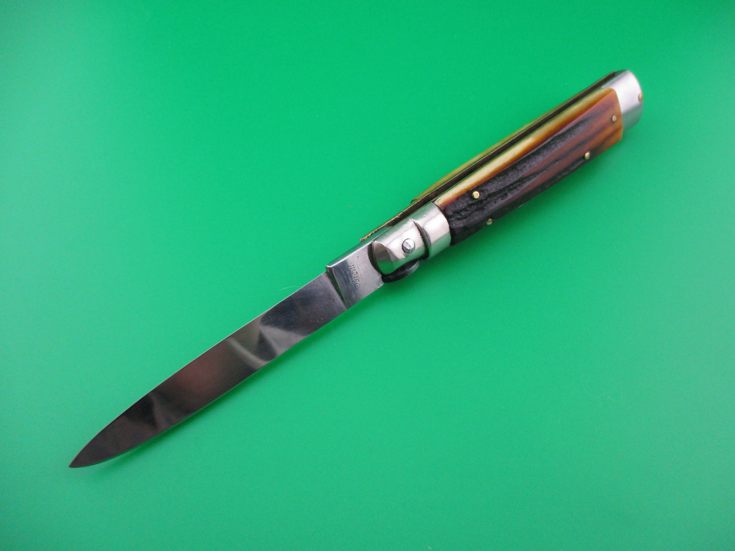 z Kissing Crane vintage 20cm Italian stag Humpback switchblade knife