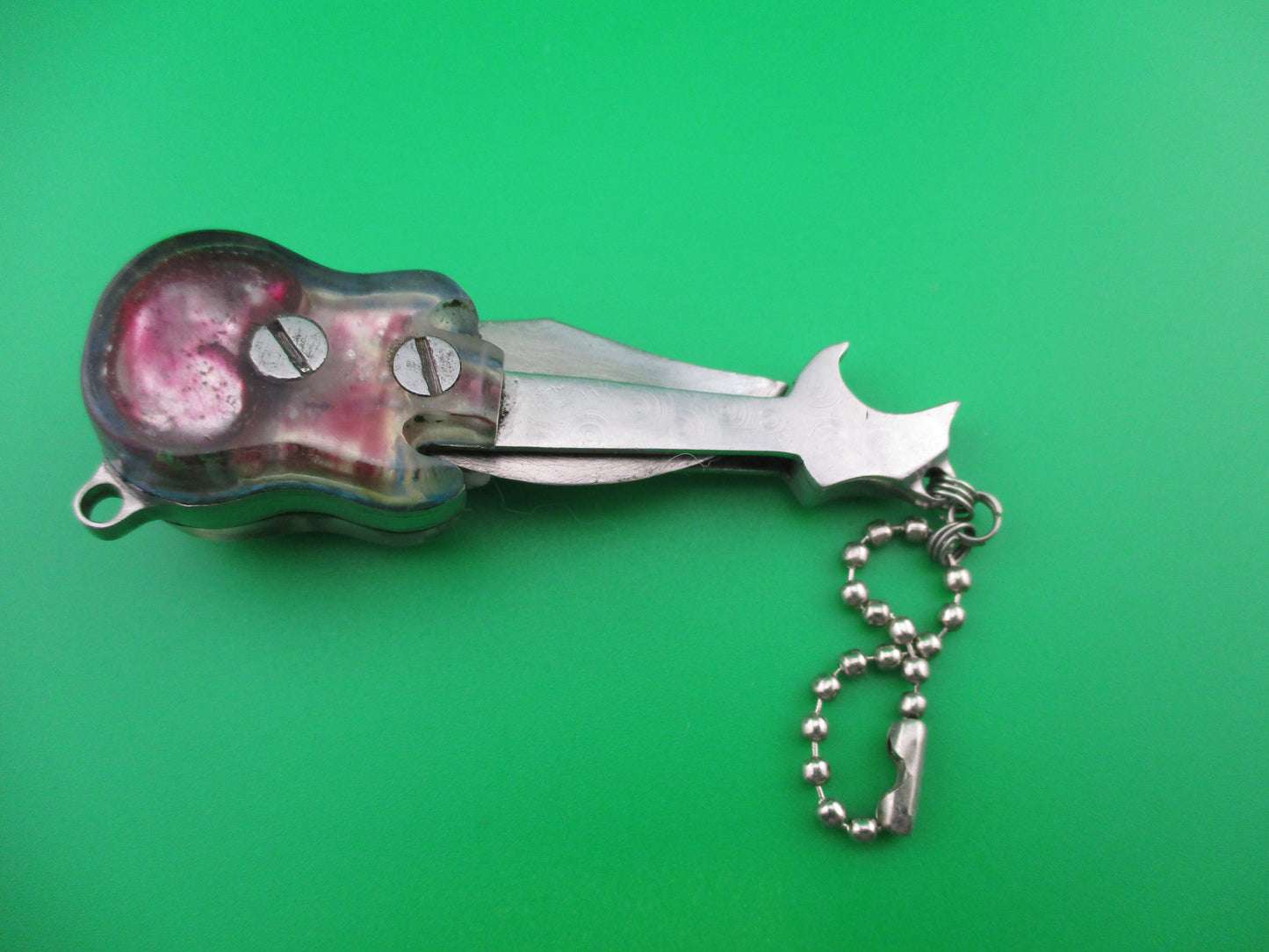 z Russian Prison Guitar keychain switchblade