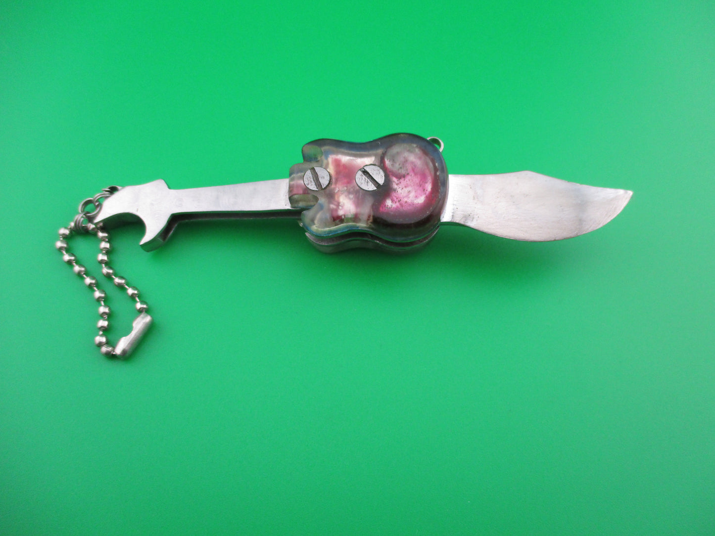 z Russian Prison Guitar keychain switchblade