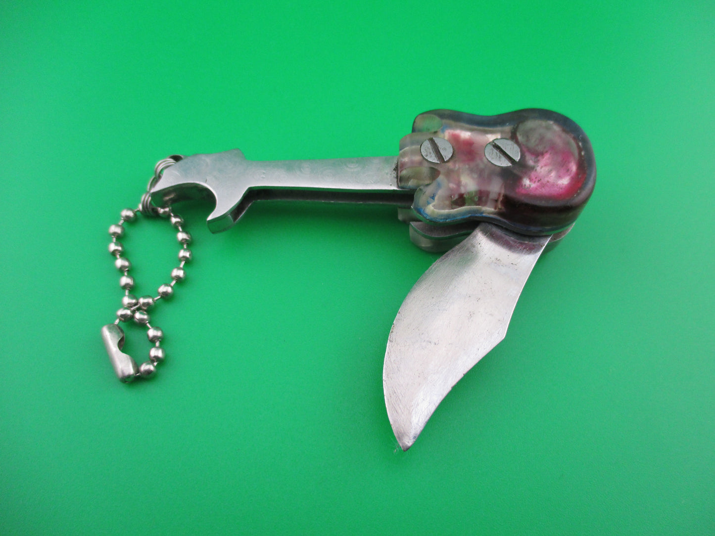 z Russian Prison Guitar keychain switchblade