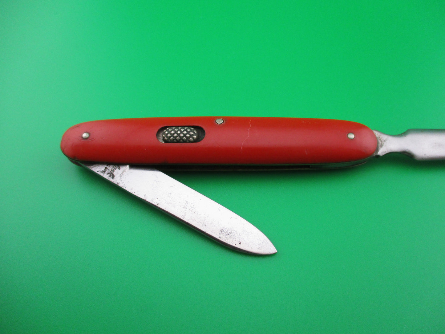 Flylock Letter Opener Red THE BRANCH MIDDLE KAUFF Co advertising