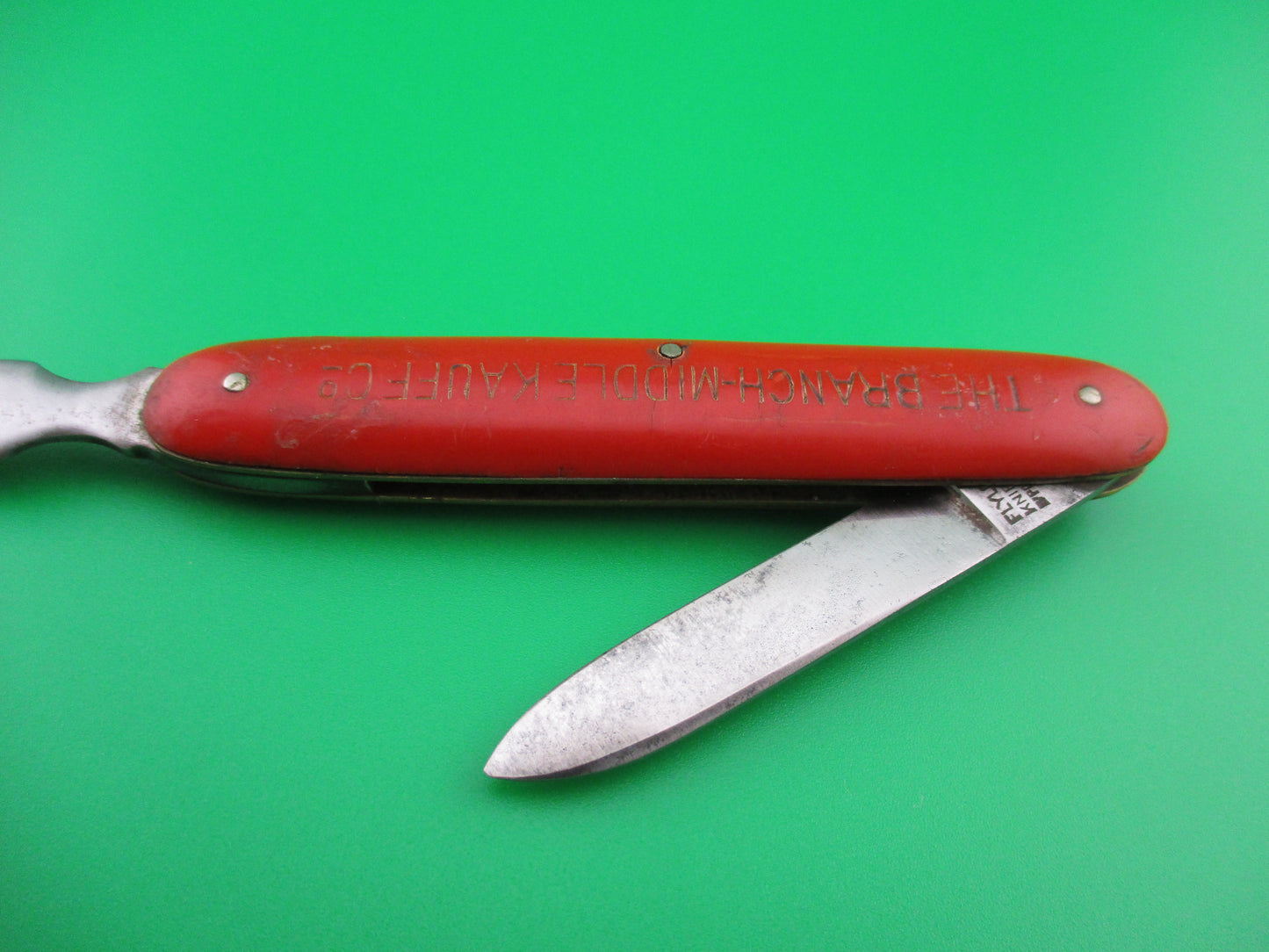 Flylock Letter Opener Red THE BRANCH MIDDLE KAUFF Co advertising
