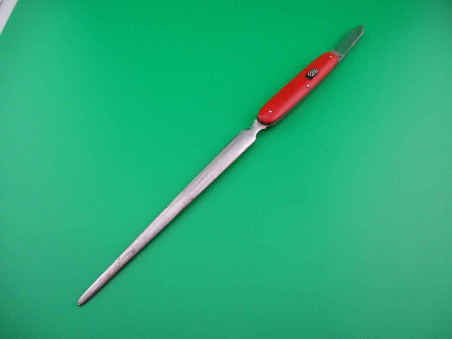 Flylock Letter Opener Red THE BRANCH MIDDLE KAUFF Co advertising