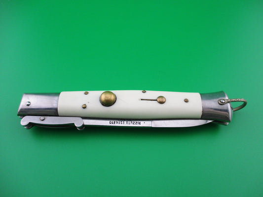 z Rizzuto Estileto Milano Vintage 22cm White Swing Guard switchblade