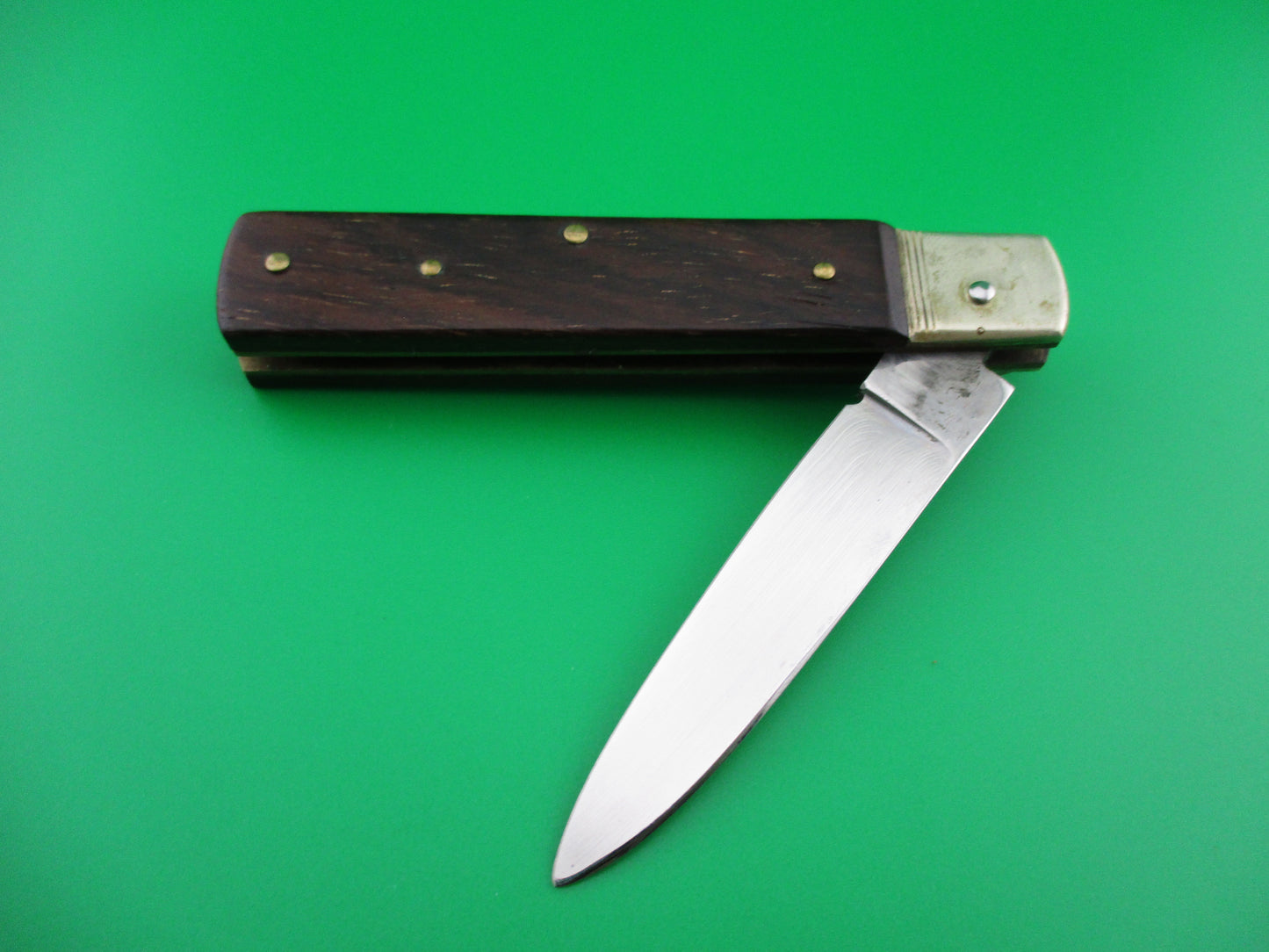 z Hubertus 9cm German short slimline Wood scales switchblade