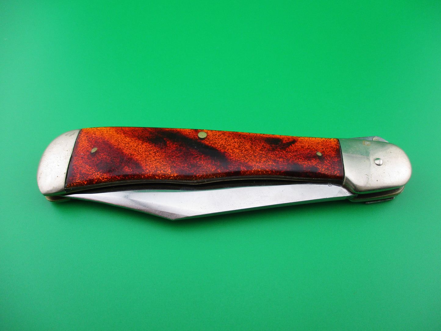 Z AC MFG CO Aerial Original 1930s Glitter celluloid switchblade knife