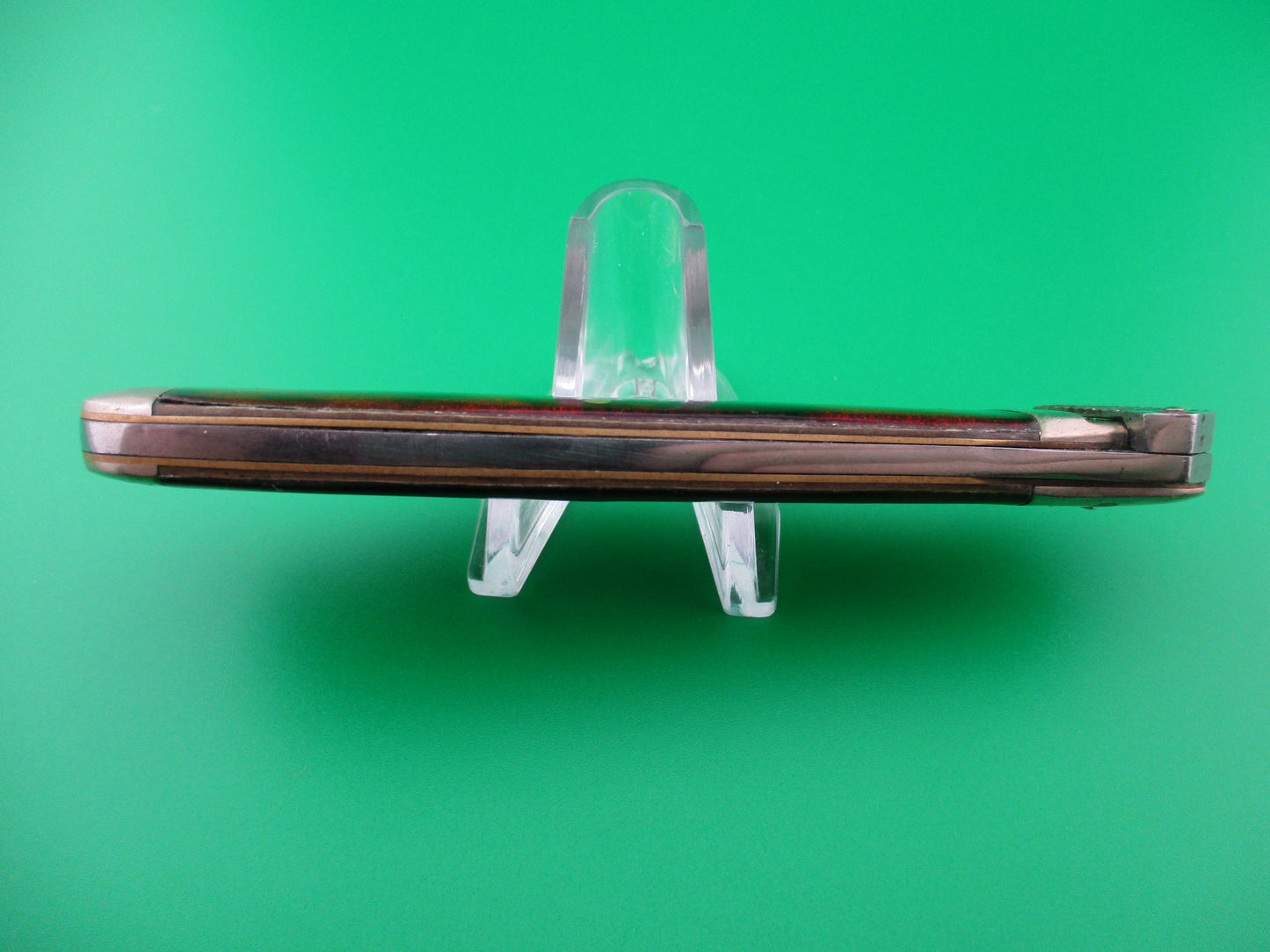 Z AC MFG CO Aerial Original 1930s Glitter celluloid switchblade knife