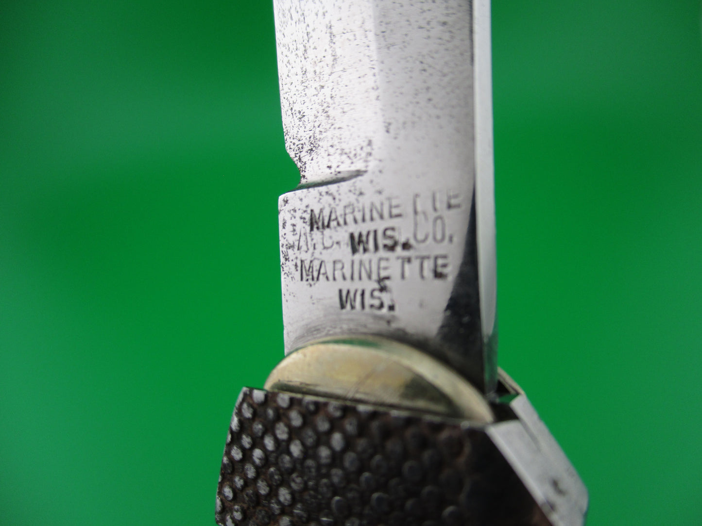 Z AC MFG CO Aerial Original 1930s Glitter celluloid switchblade knife