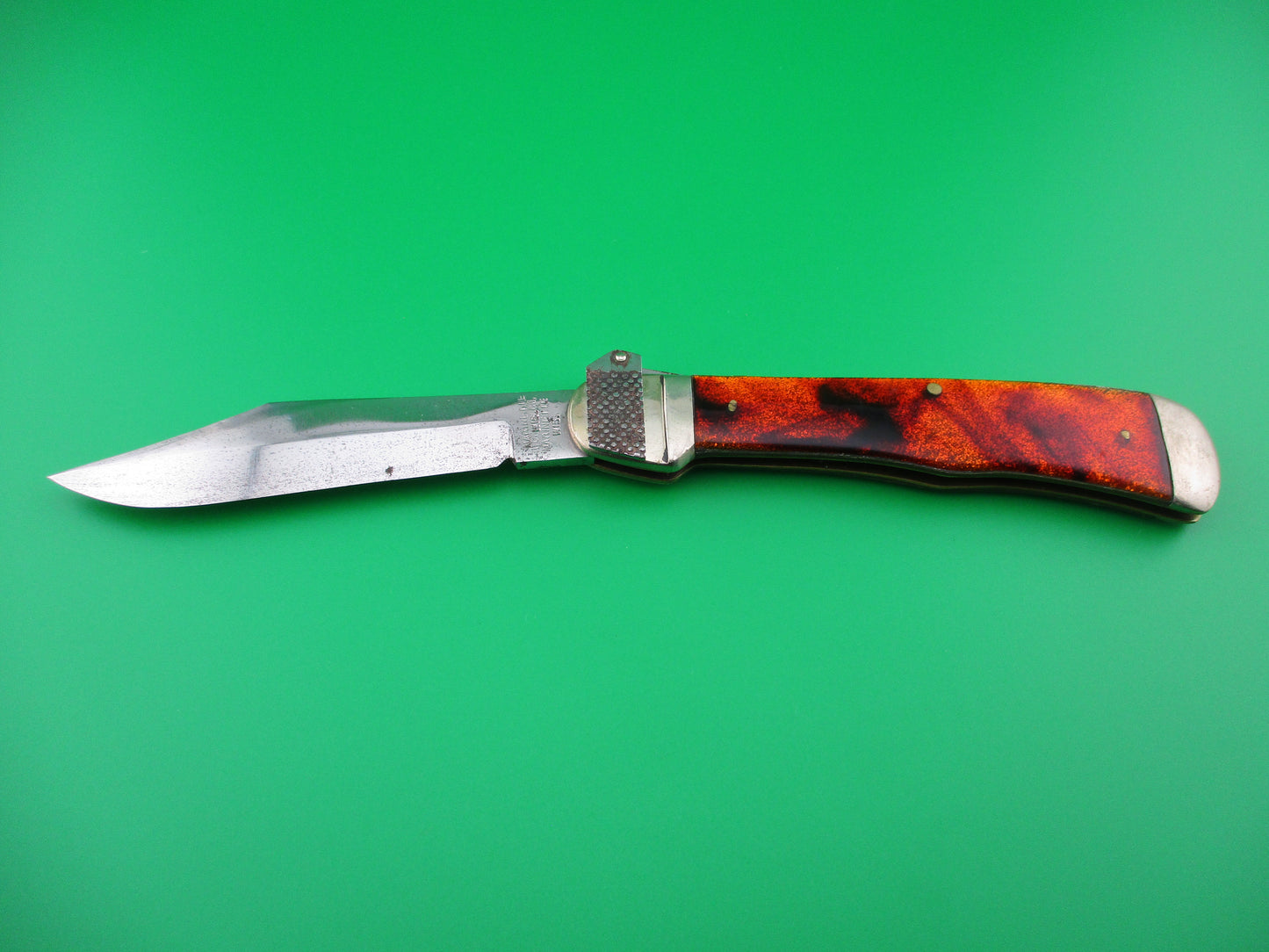Z AC MFG CO Aerial Original 1930s Glitter celluloid switchblade knife