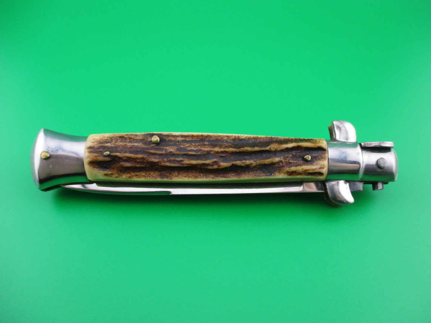 Coricama Inox Vintage Italian 23cm Transitional Stag Stiletto switchblade
