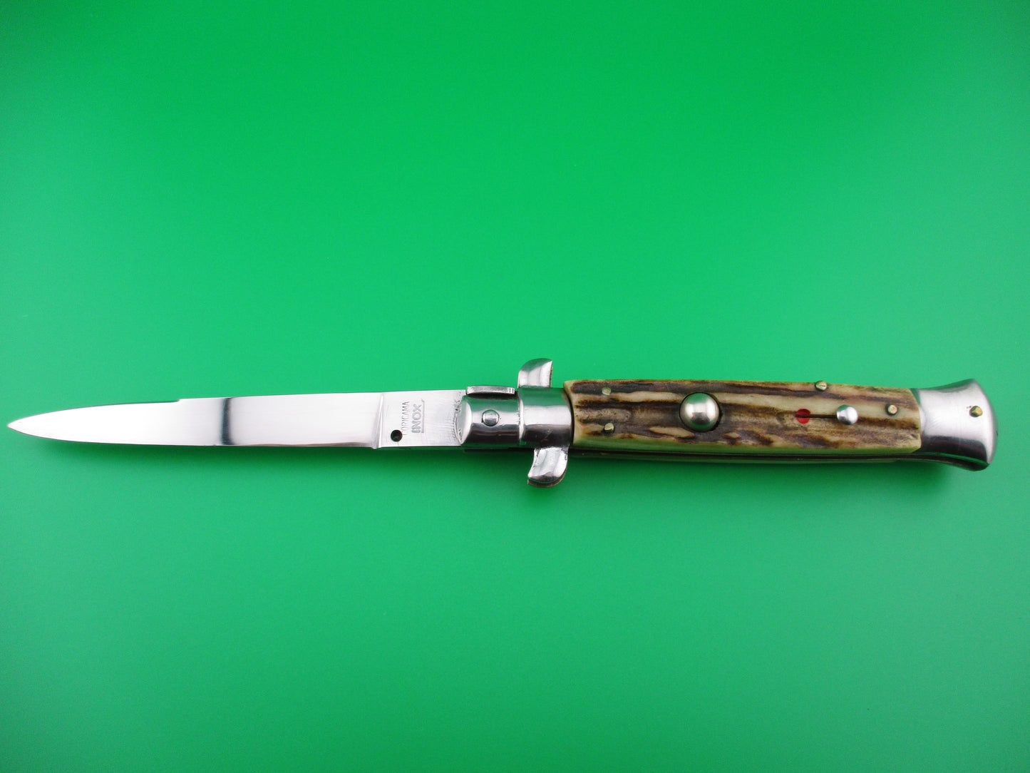 Coricama Inox Vintage Italian 23cm Transitional Stag Stiletto switchblade