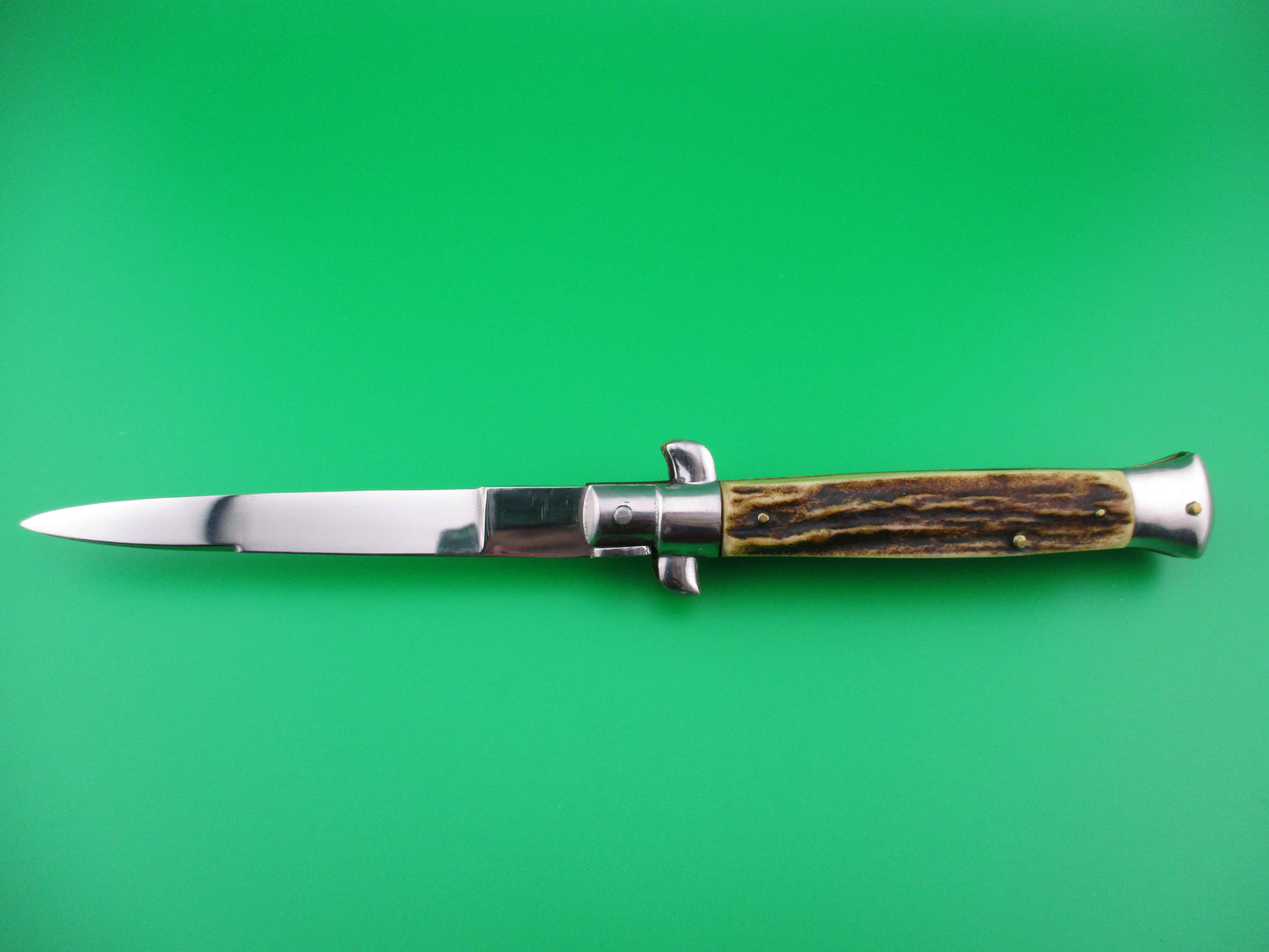 Coricama Inox Vintage Italian 23cm Transitional Stag Stiletto switchblade