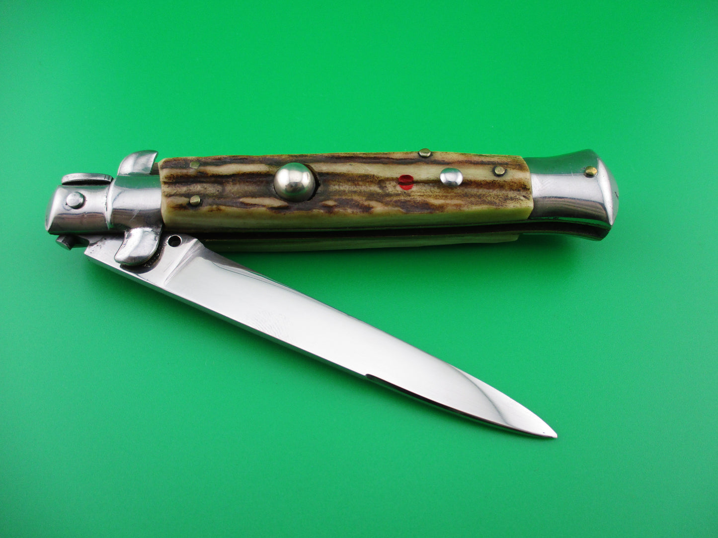 Coricama Inox Vintage Italian 23cm Transitional Stag Stiletto switchblade