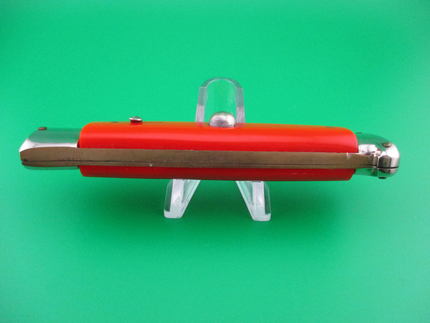 z Rostfrei (slant) PATENT 20cm Italian Rare Vintage Side cocker OTF Red automatic knife SA