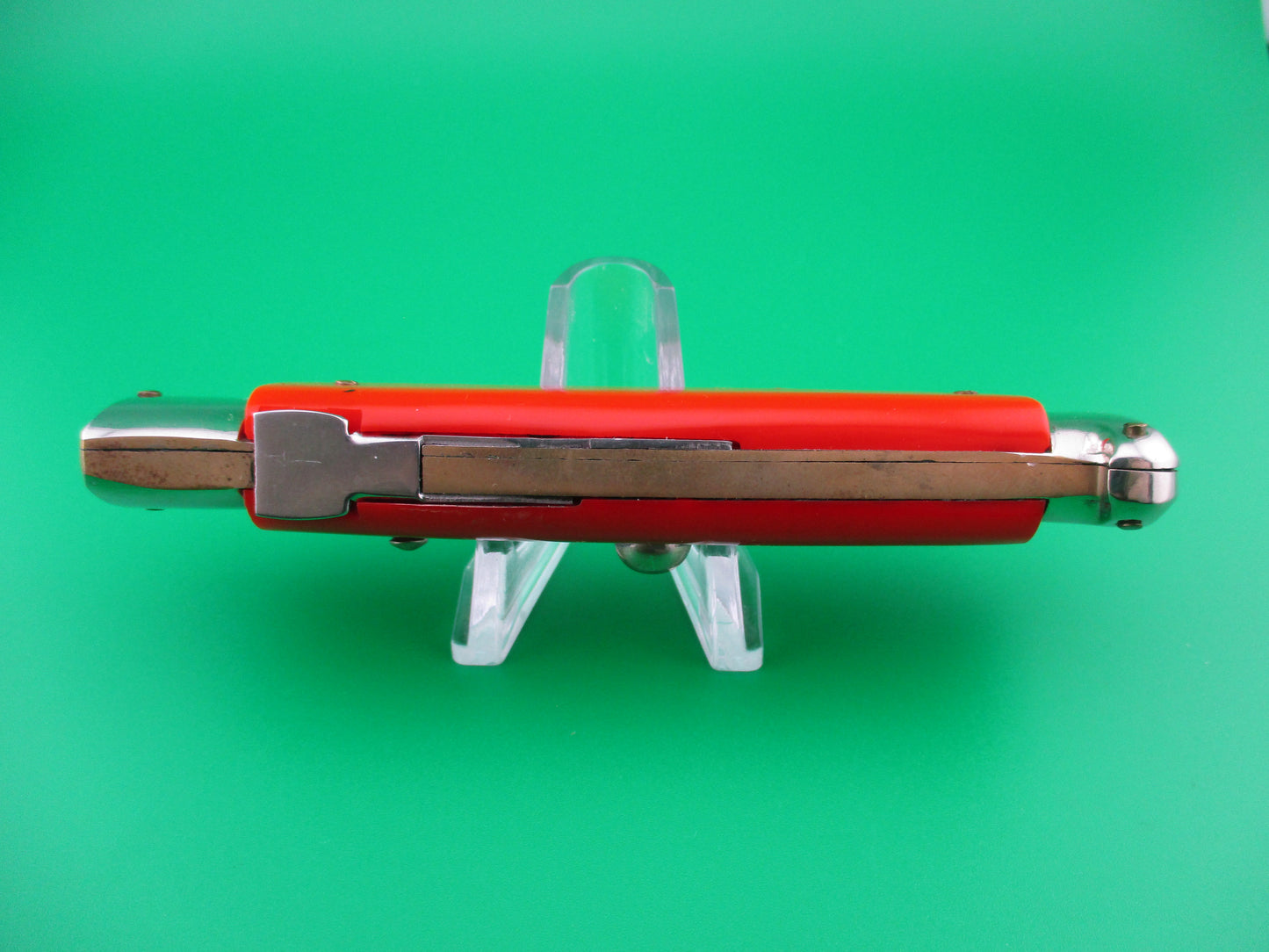 z Rostfrei (slant) PATENT 20cm Italian Rare Vintage Side cocker OTF Red automatic knife SA