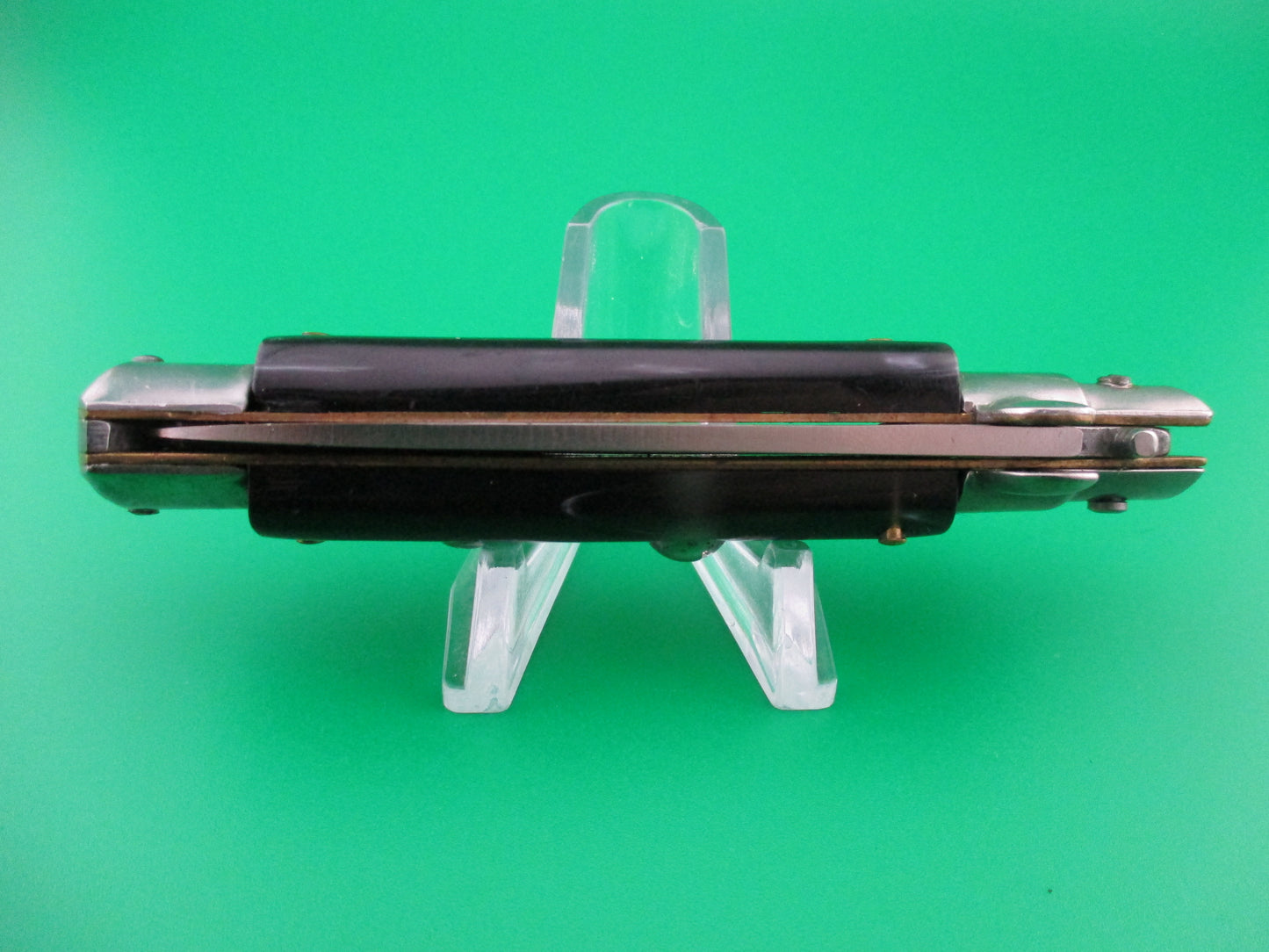 z ROSTFREI 18cm Italian vintage stiletto Black Pearlex switchblade