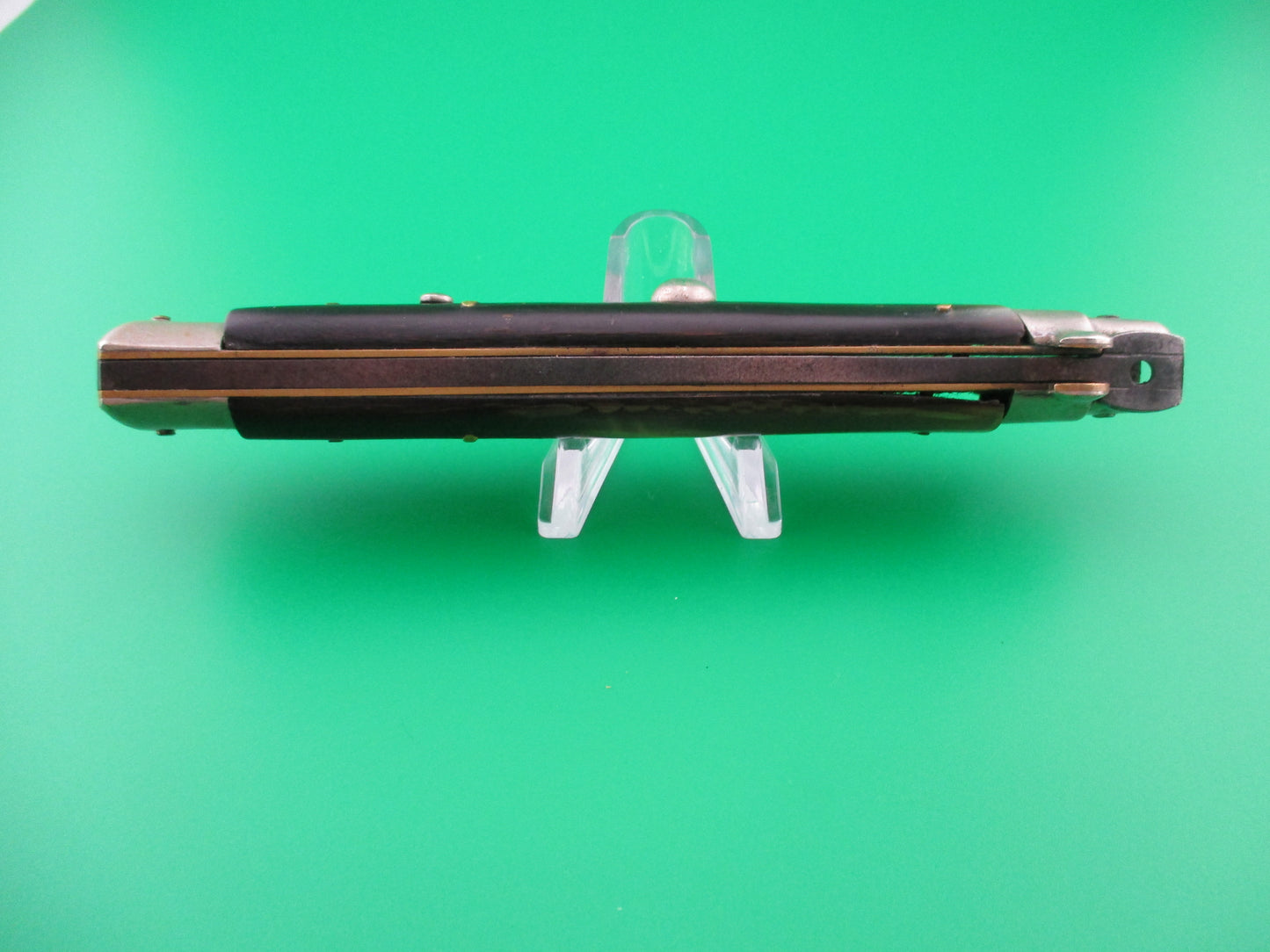 z INOX 28cm Italian Transitional 1960s vintage swivel bolster stiletto switchblade
