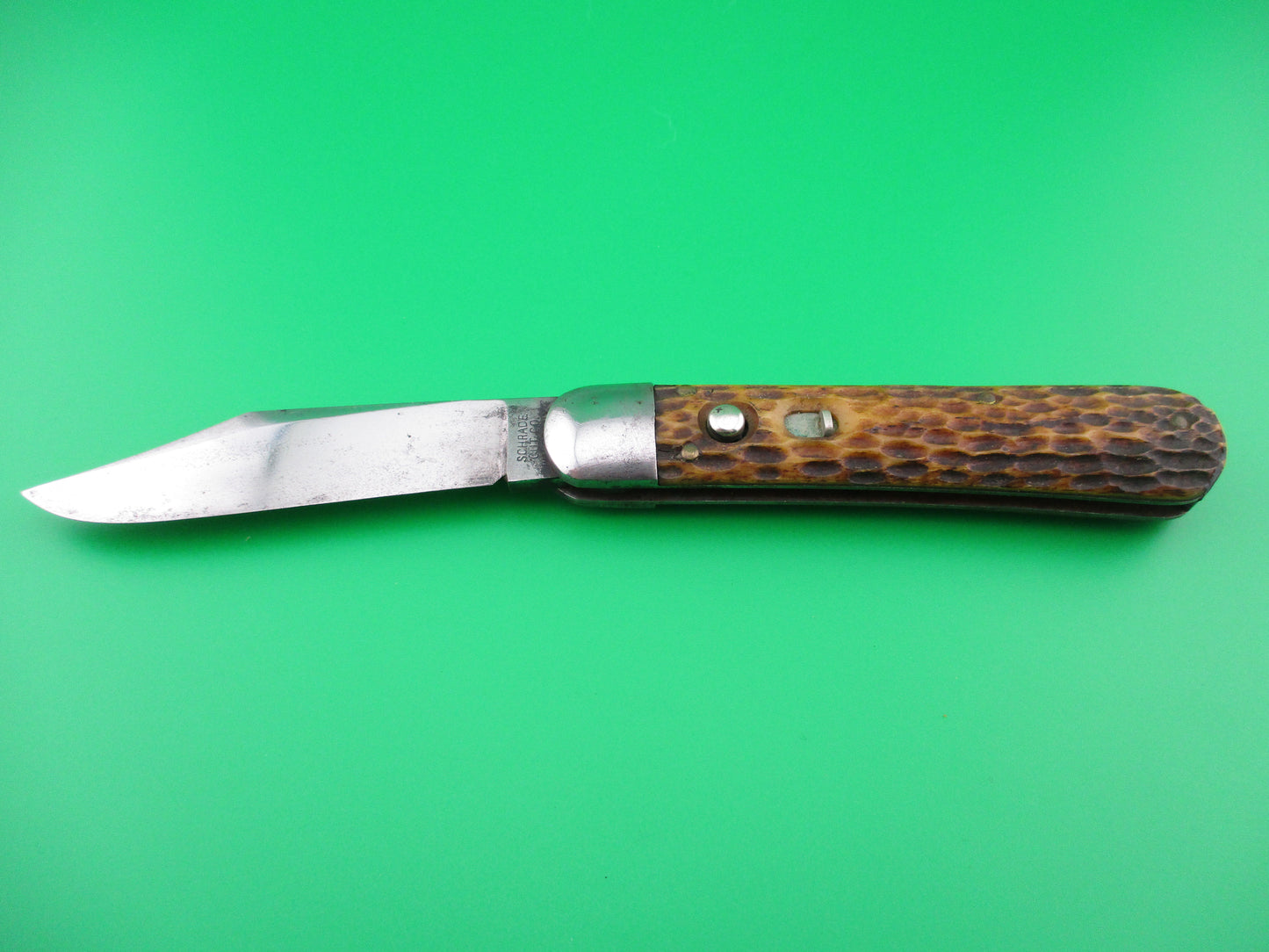 z Schrade Cut Co #1553 3/4 Scout vintage switchblade knife