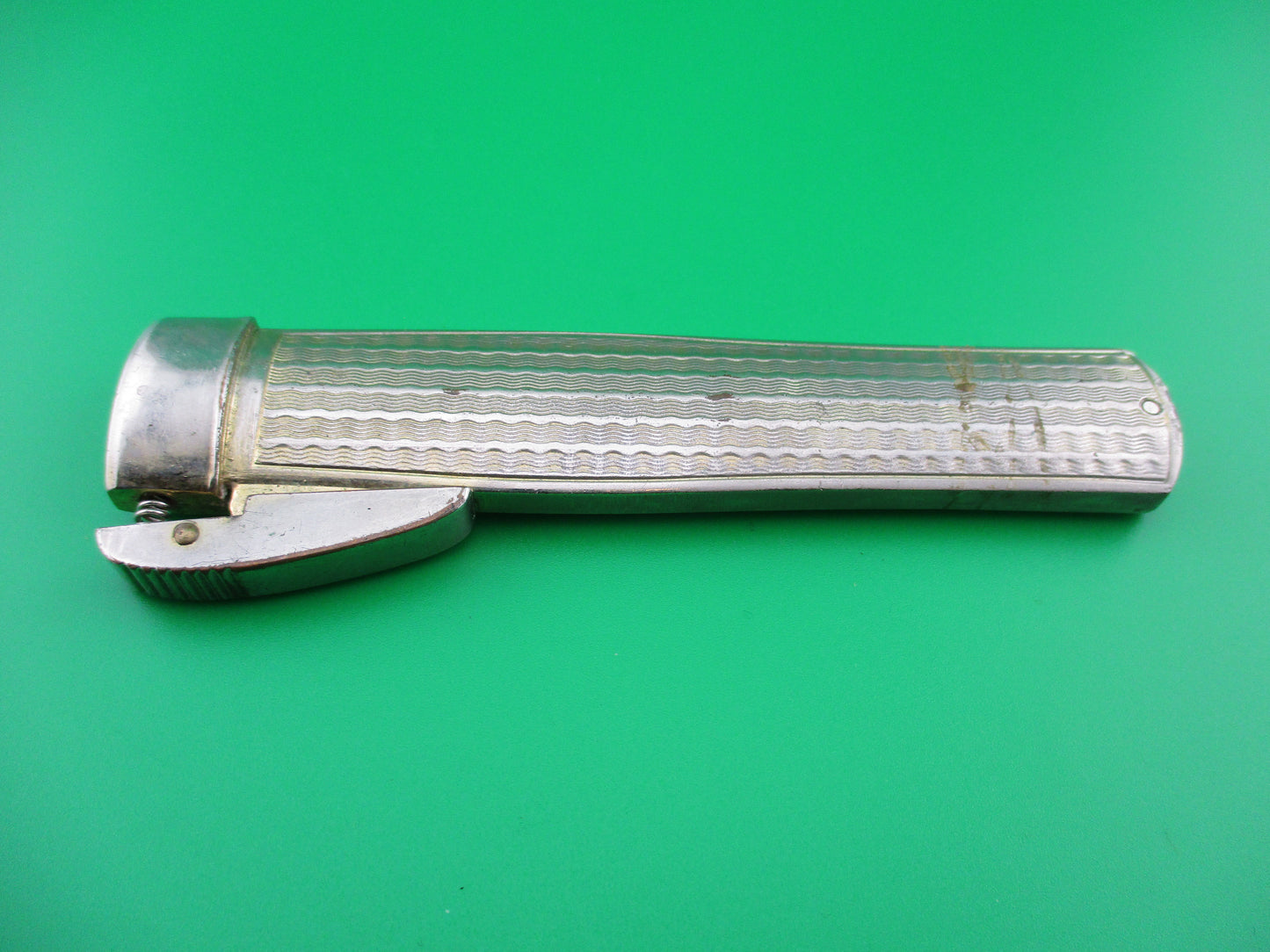 z Sterile 19cm Vintage Gravity Knife Nickel Silver OTF