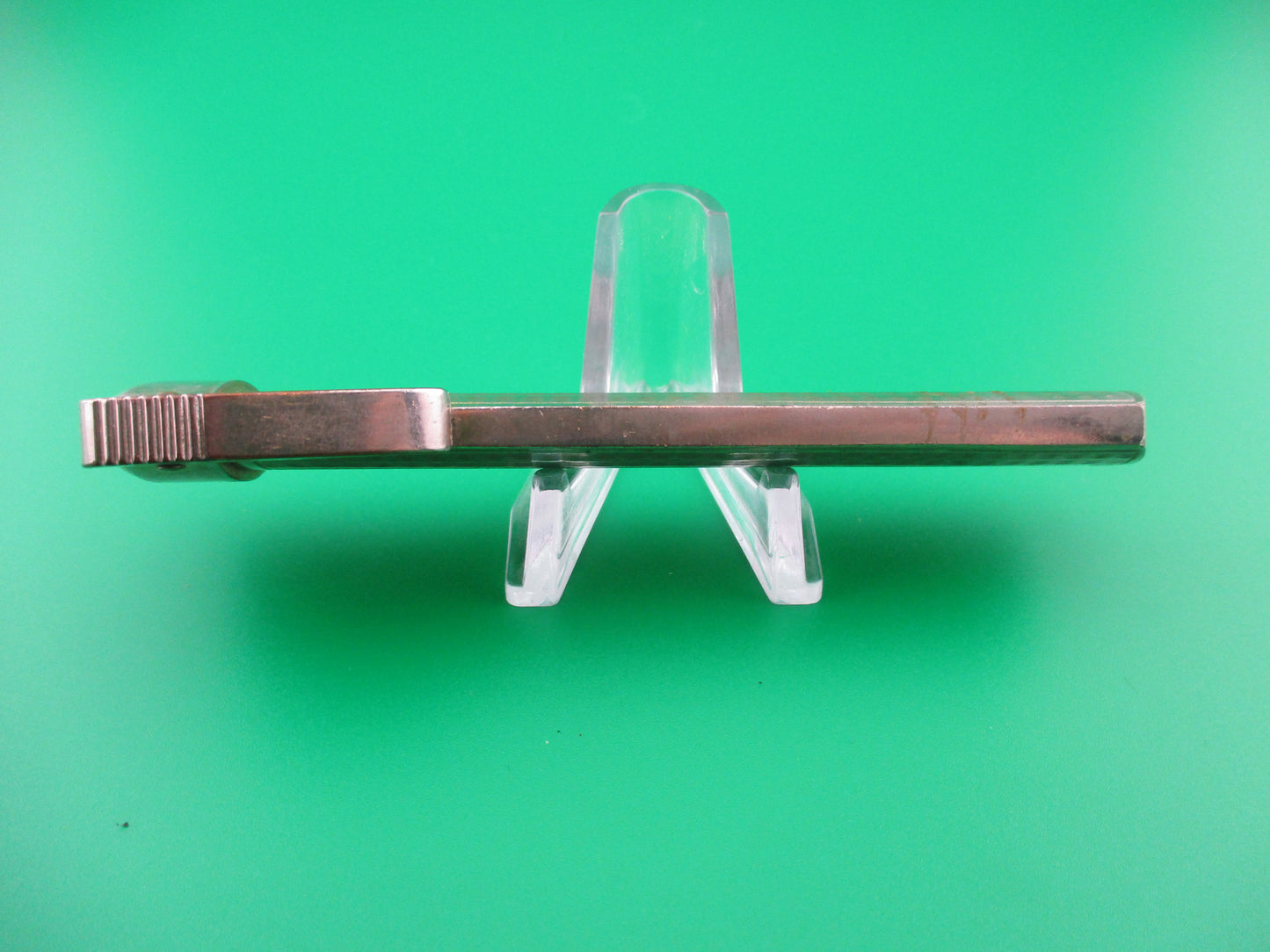 z Sterile 19cm Vintage Gravity Knife Nickel Silver OTF