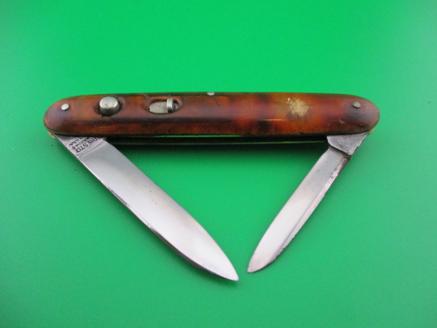 z PRESTO double Tortoise vintage automatic knife