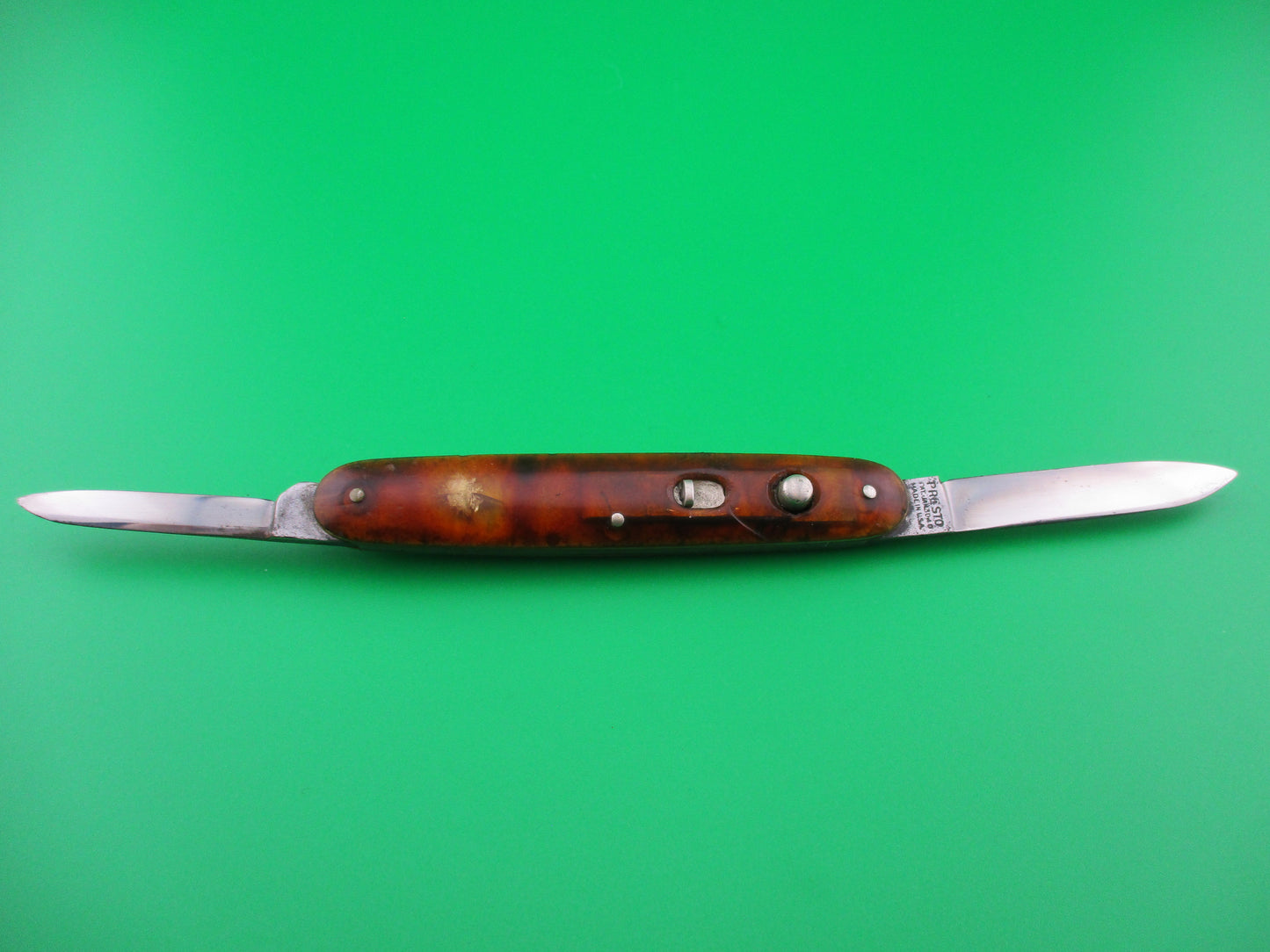 z PRESTO double Tortoise vintage automatic knife