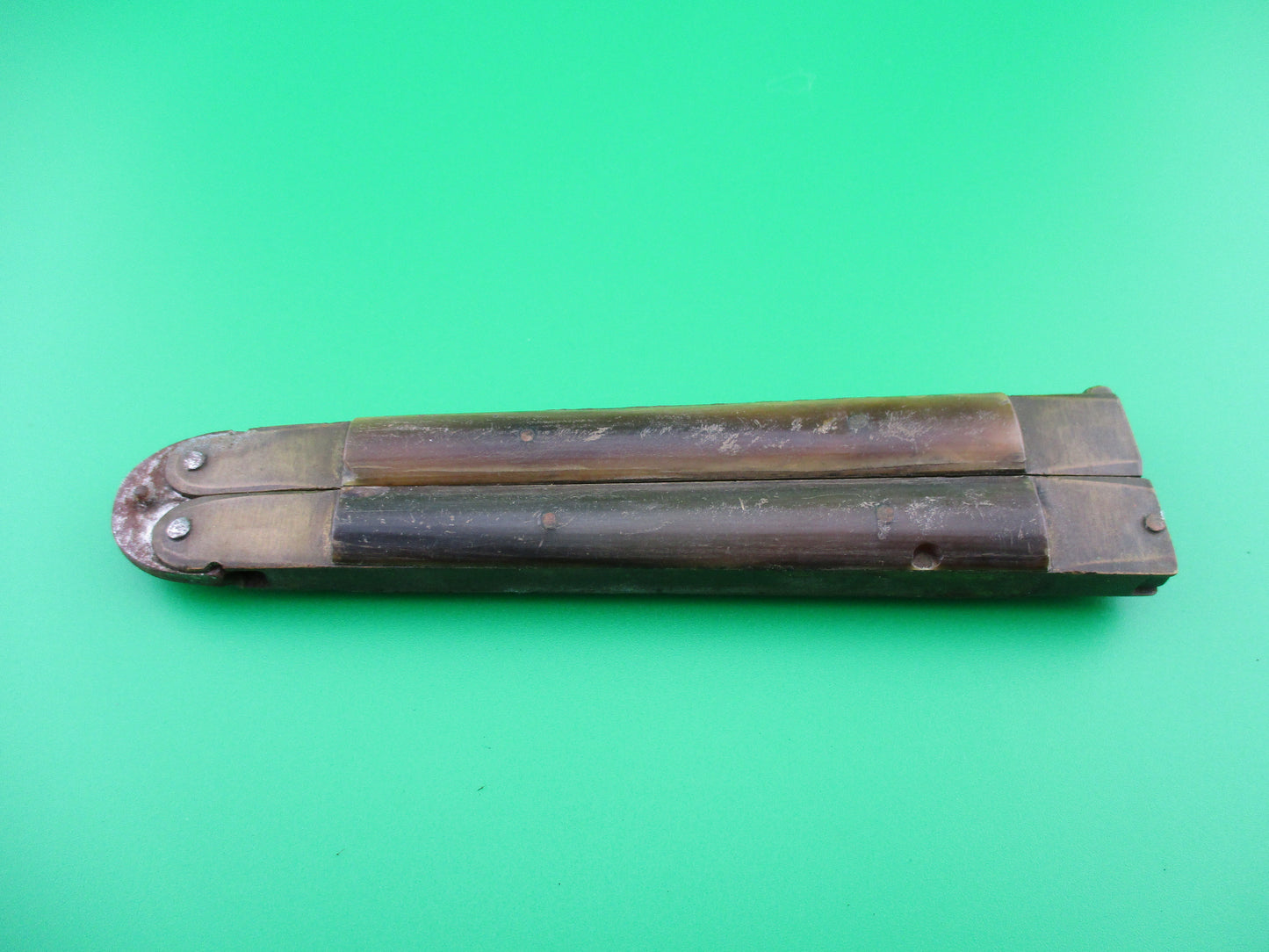 z Butterfly Balisong Vintage Knife from Philippines with leather sheath