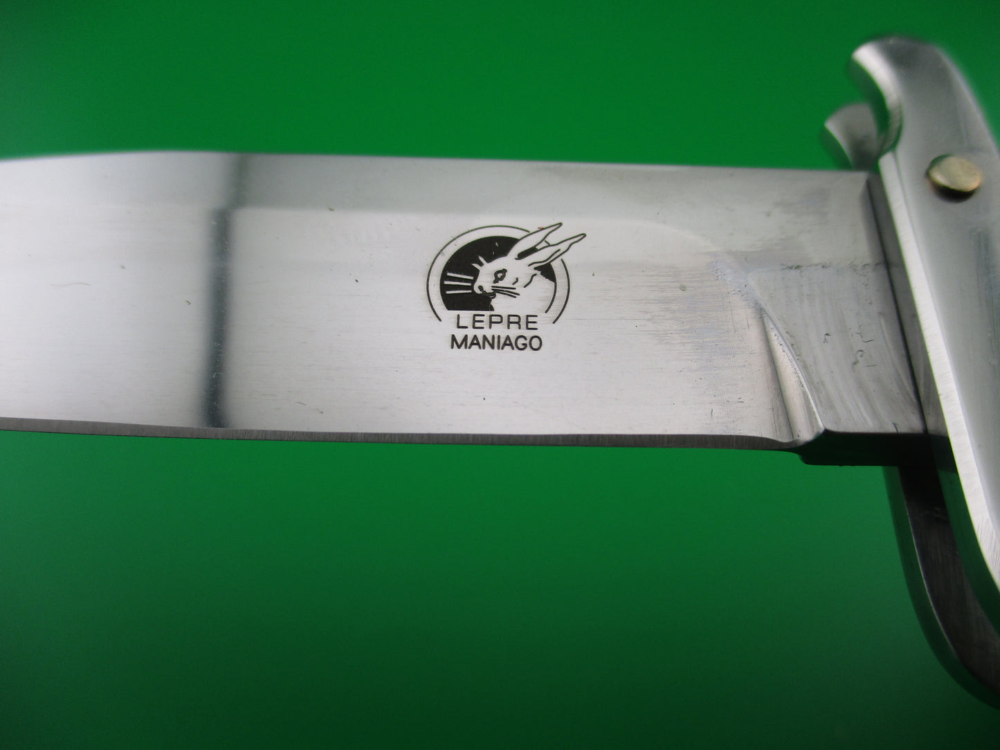 z Lepre Managio Italian 25cm Picklock Stag Swing guard automatic knife