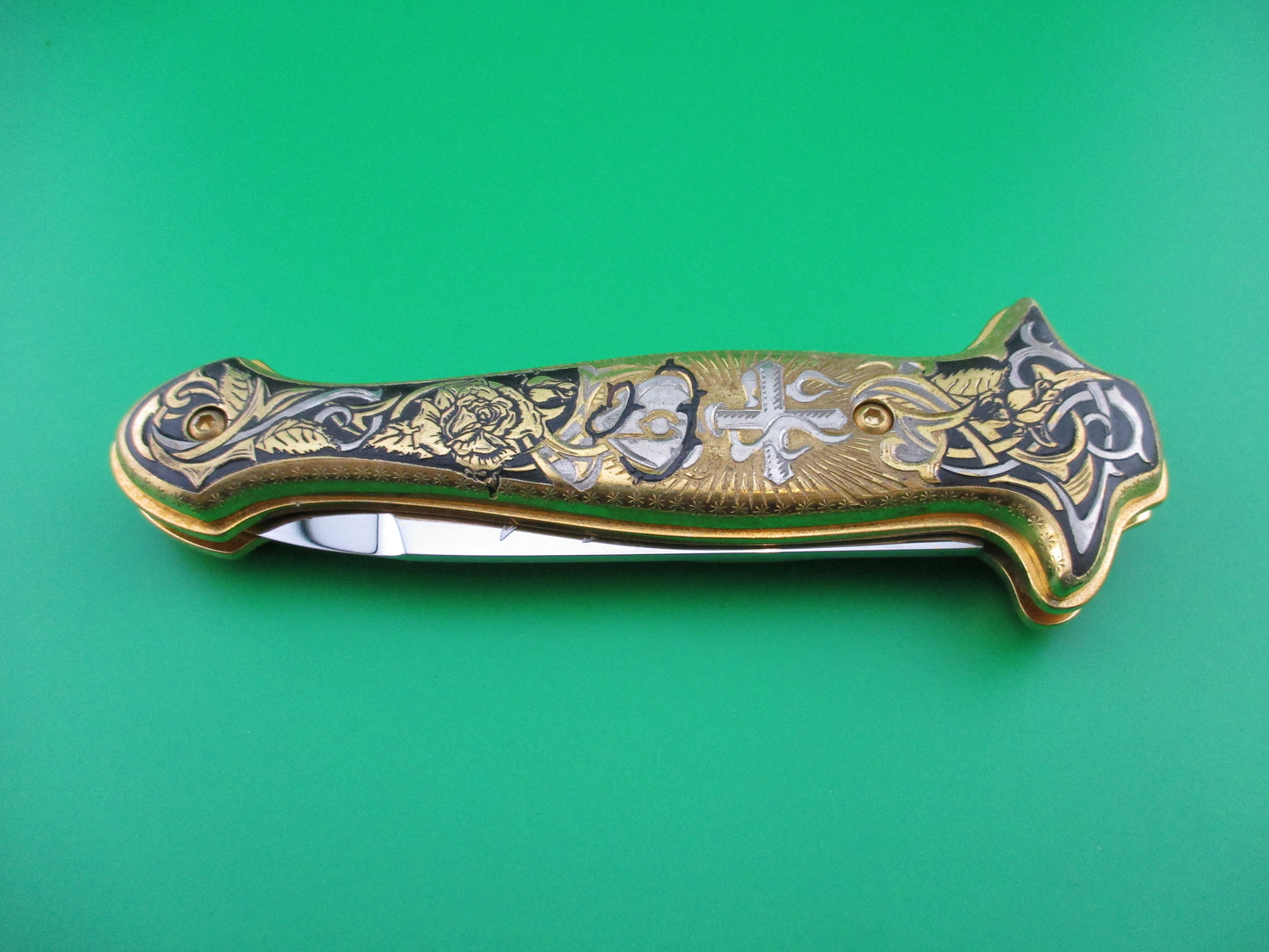 AGA Campolin Gold Sophy Limited edition automatic knife