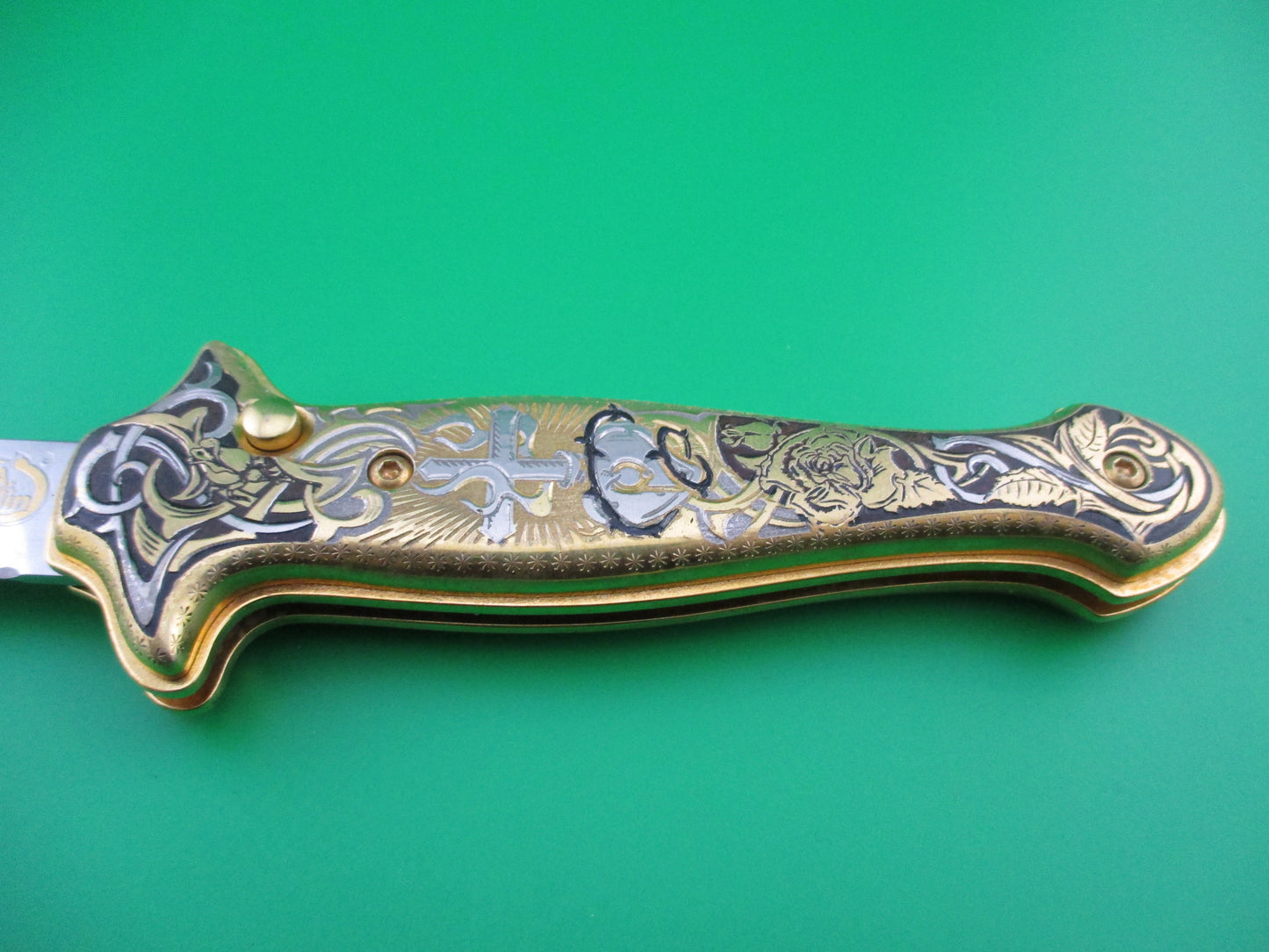 AGA Campolin Gold Sophy Limited edition automatic knife