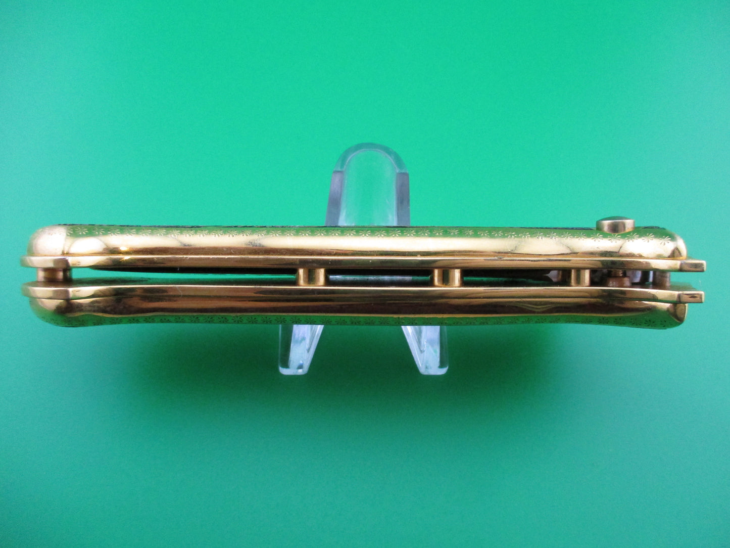 AGA CAMPOLIN GOLD AURY 1 of 20 Dia de la Muertos automatic knife
