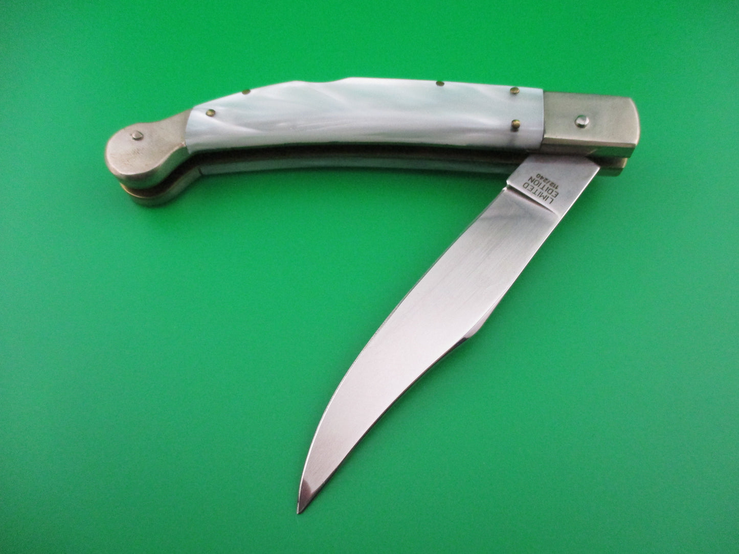 z AGA Campolin Sahara Pearlex Lockback Italian 70th anniversary limited edition switchblade