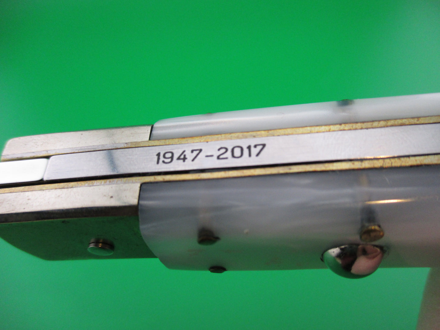 z AGA Campolin Sahara Pearlex Lockback Italian 70th anniversary limited edition switchblade