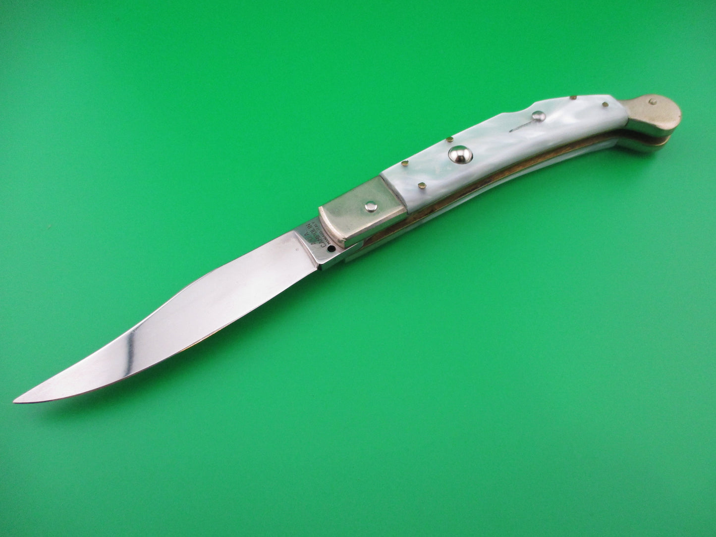 z AGA Campolin Sahara Pearlex Lockback Italian 70th anniversary limited edition switchblade