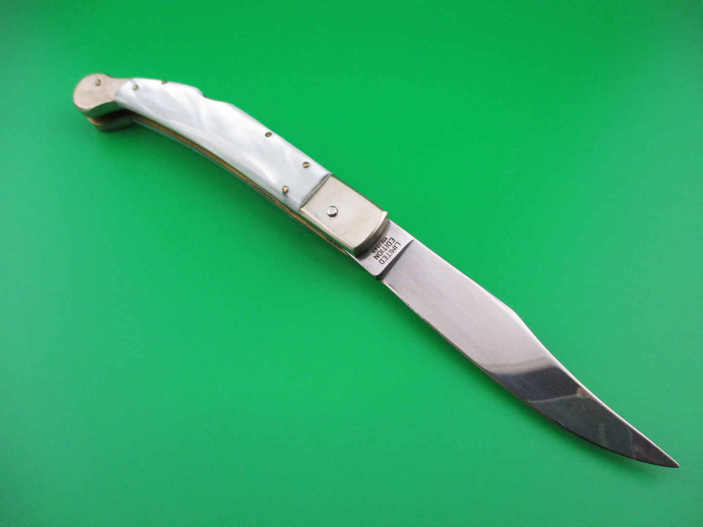 z AGA Campolin Sahara Pearlex Lockback Italian 70th anniversary limited edition switchblade