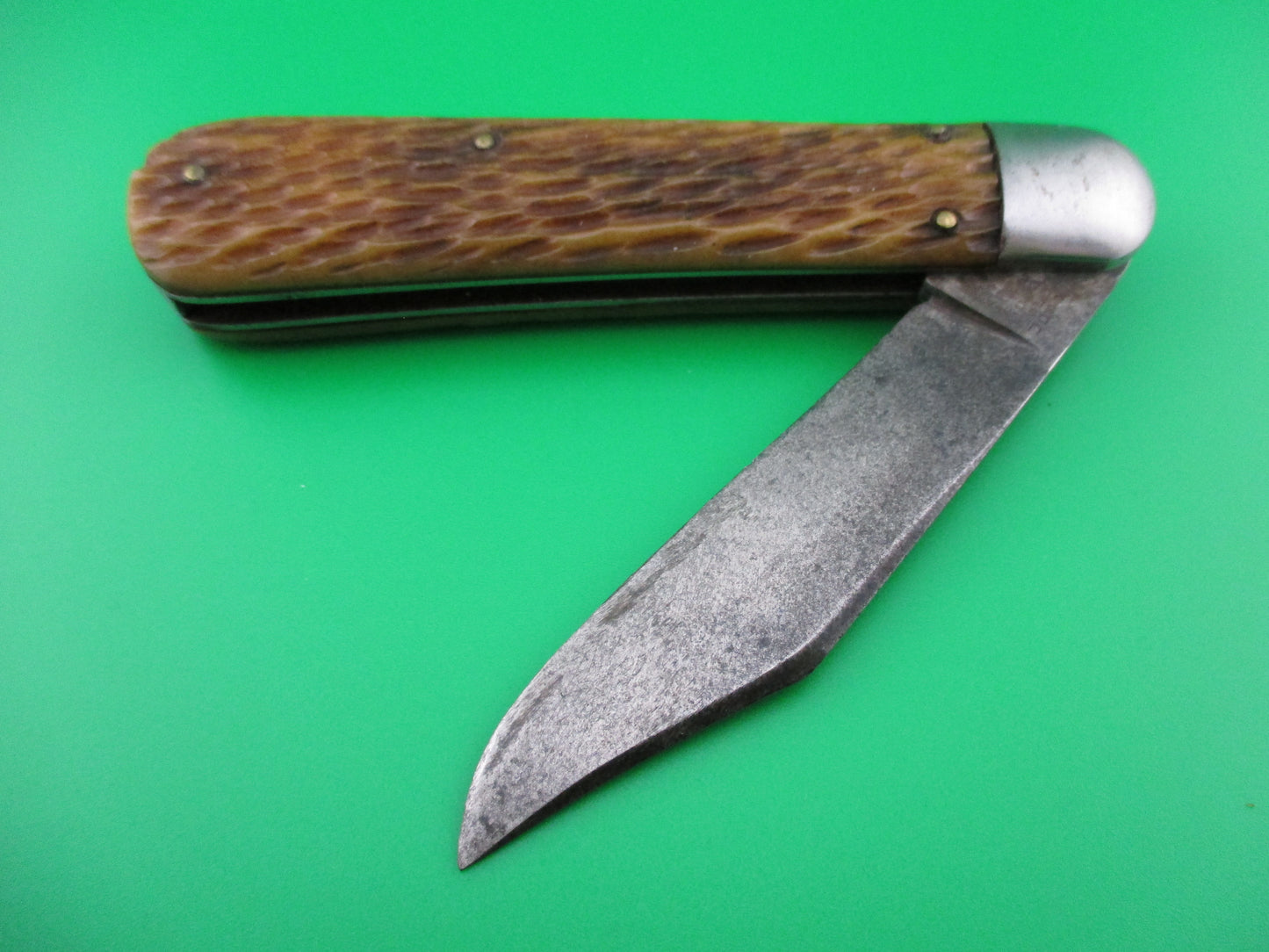 z Schrade Cut Co 1553 3/4 Vintage Scout Bone switchblade knife