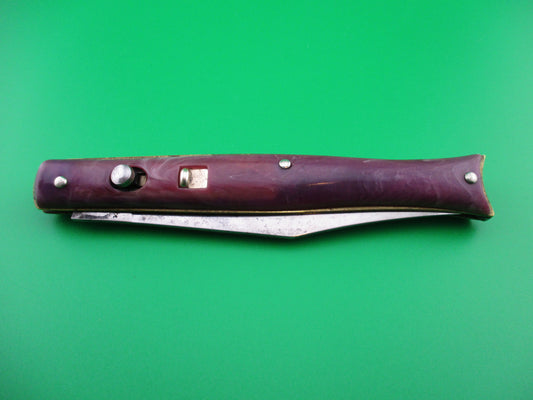 z Edgemaster Fishtail Purple swirl 1950s American switchblade