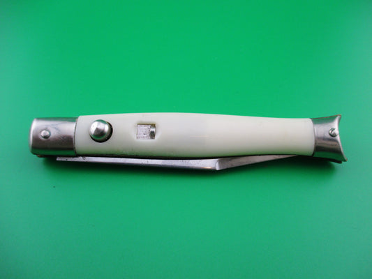 z COLONIAL SHUR SNAP Fishtail White late 50s American switchblade
