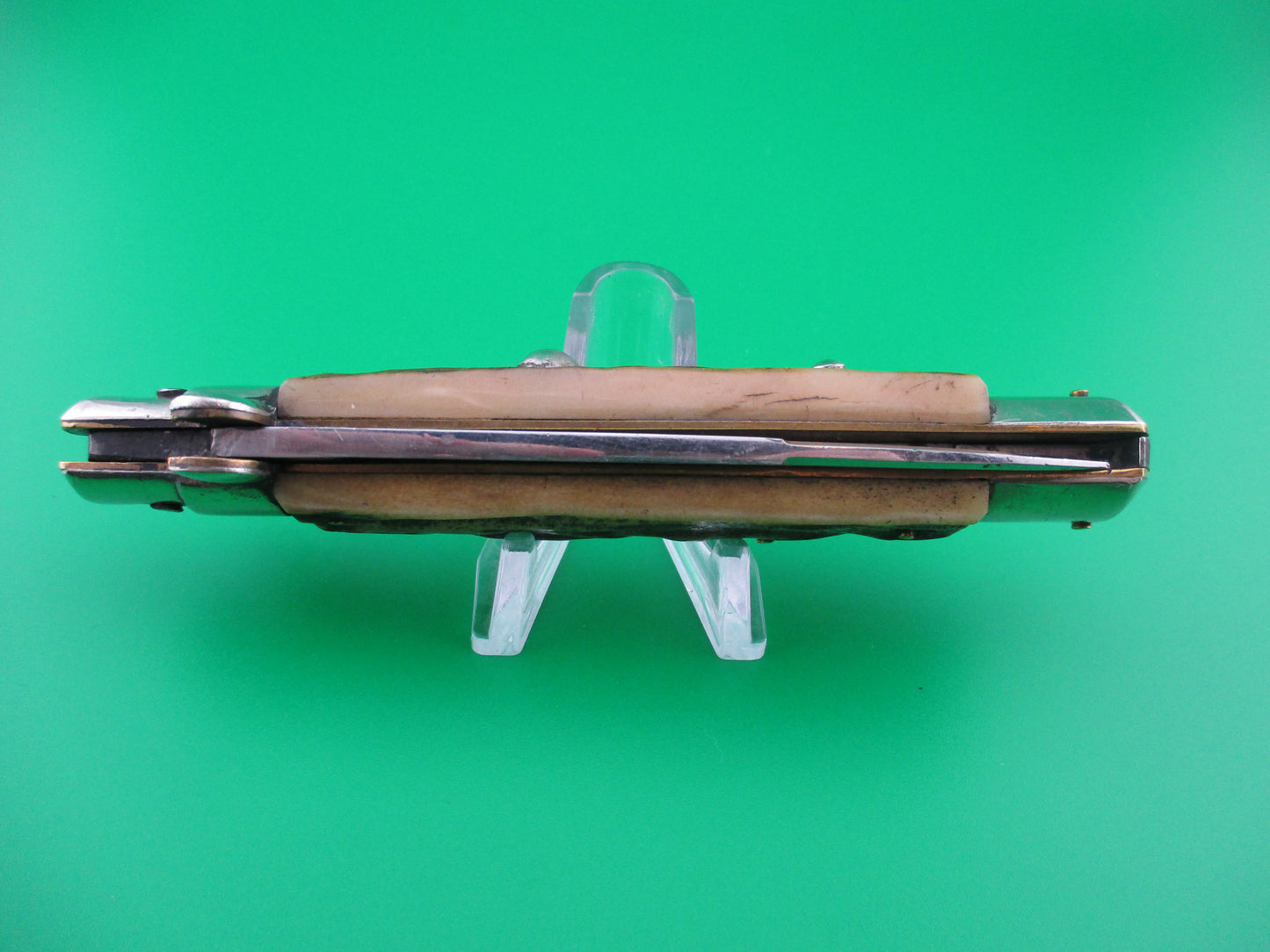 z Rostfrei (slant) PATENT 22cm Italian Vintage Stag BoBc Stiletto automatic knife