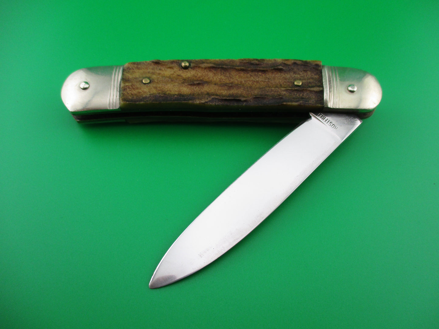 z Anton Wingen Jr SOLINGEN GERMANY ROSTFREI 11cm Stag lever switchblade