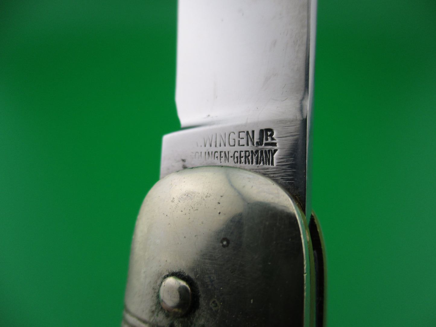 z Anton Wingen Jr SOLINGEN GERMANY ROSTFREI 11cm Stag lever switchblade